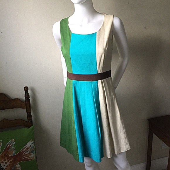 Anthropologie Dresses & Skirts - 🌹Clearance Tabitha Glanz Color Block Dress Size 4